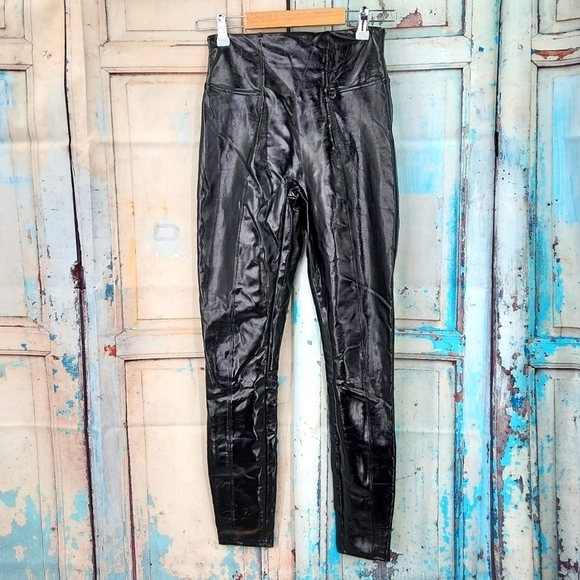 Spanx Faux Patent Leather Leggings - Picture 2 of 9
